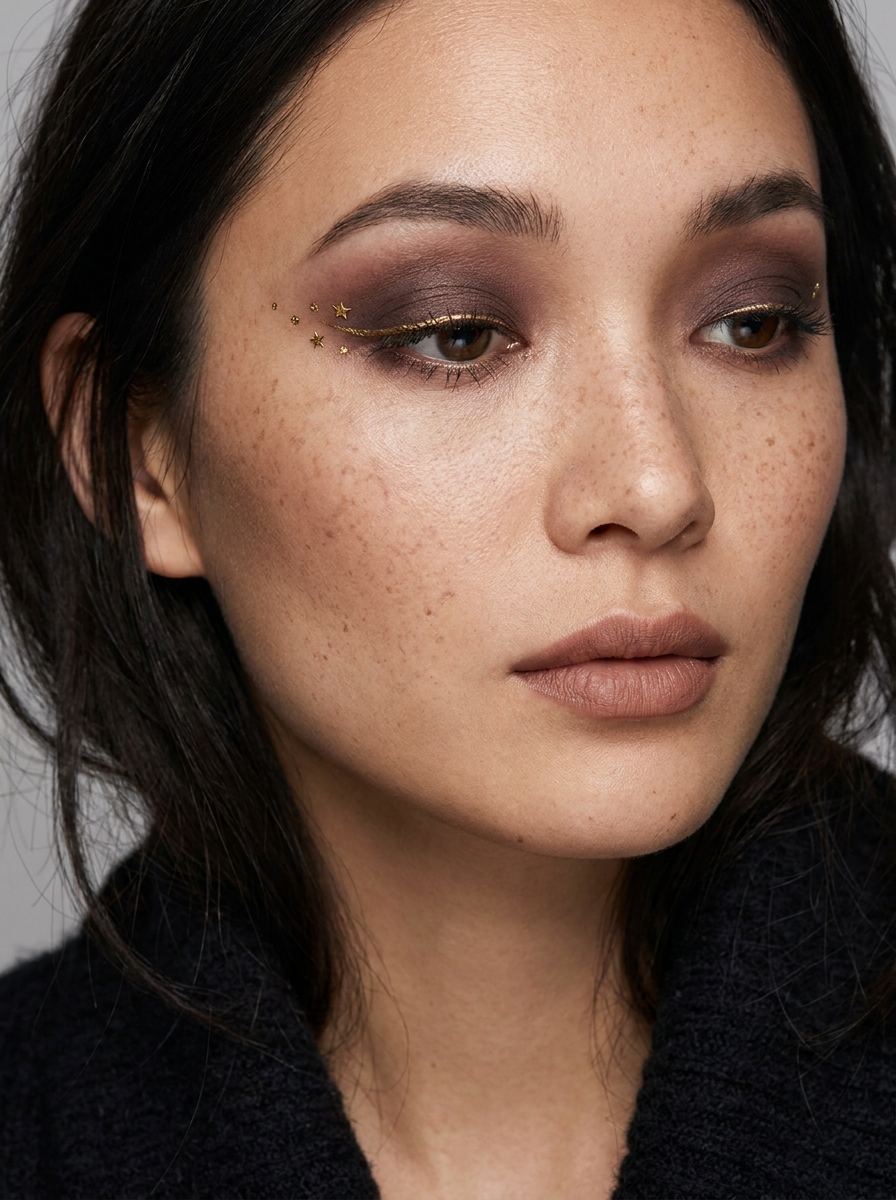 Celestial Gold Witch als Hexen Makeup Ideen Inspiration 2026